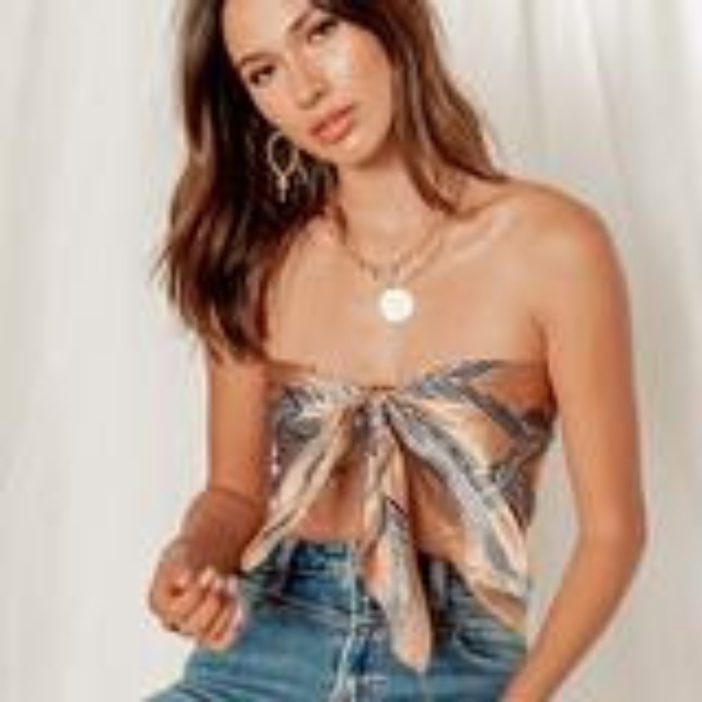 Penelope Copper Geo Scarf